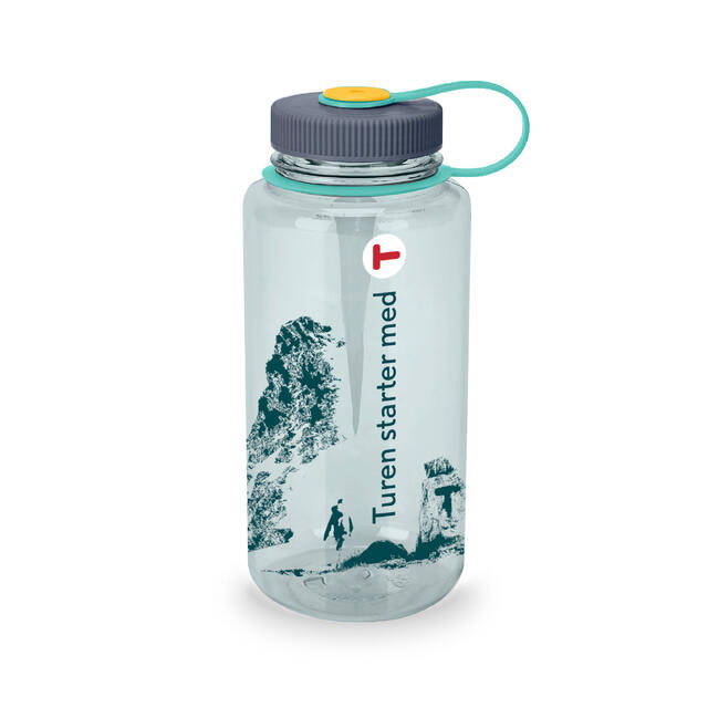 DNT-flaske Turen starter med T Nalgene Wide Sustain 1 liter Seafoam DNT 