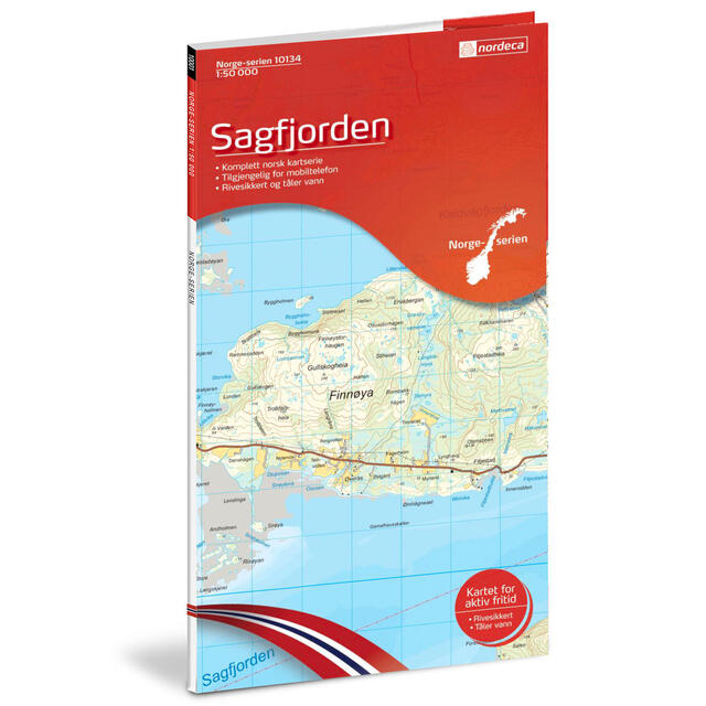 Sagfjorden Nordeca Norge 1:50 000 10134 