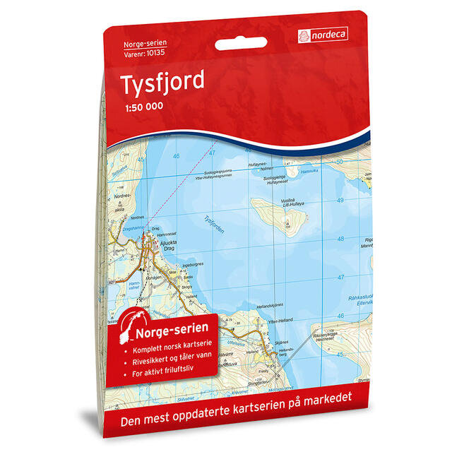 Tysfjord Nordeca Norge 1:50 000 10135 