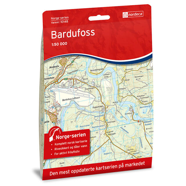 Bardufoss Nordeca Norge 1:50 000 10148 