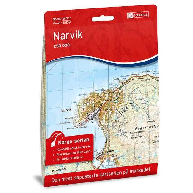 Narvik Nordeca Norge 1:50 000 10139 