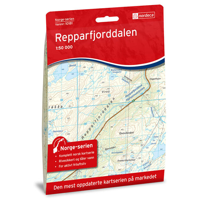 Repparfjorddalen Nordeca Norge 1:50 000 10181 
