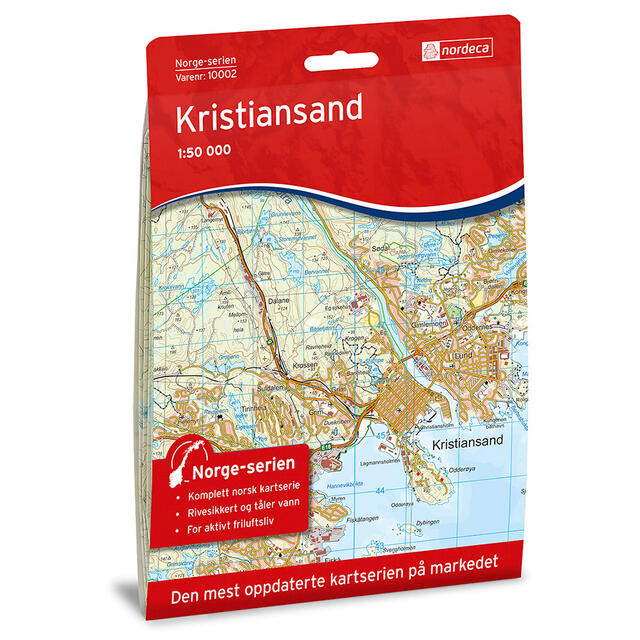 Kristiansand Nordeca Norge 1:50 000 10002 