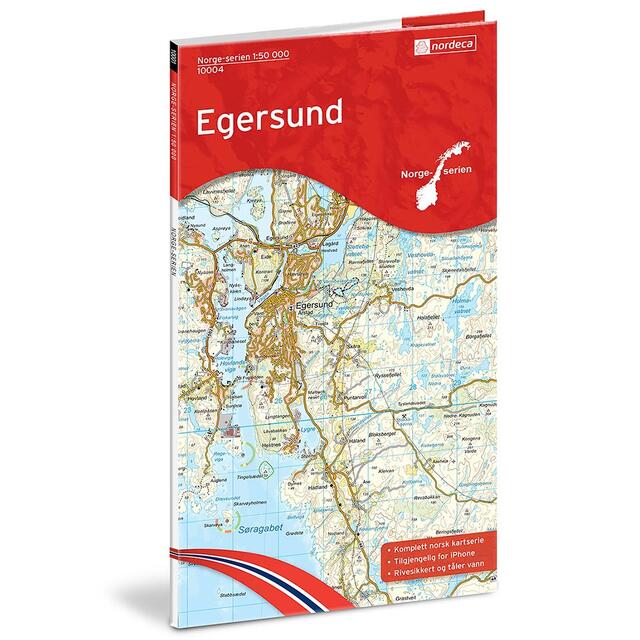 Egersund Nordeca Norge 1:50 000 10004 