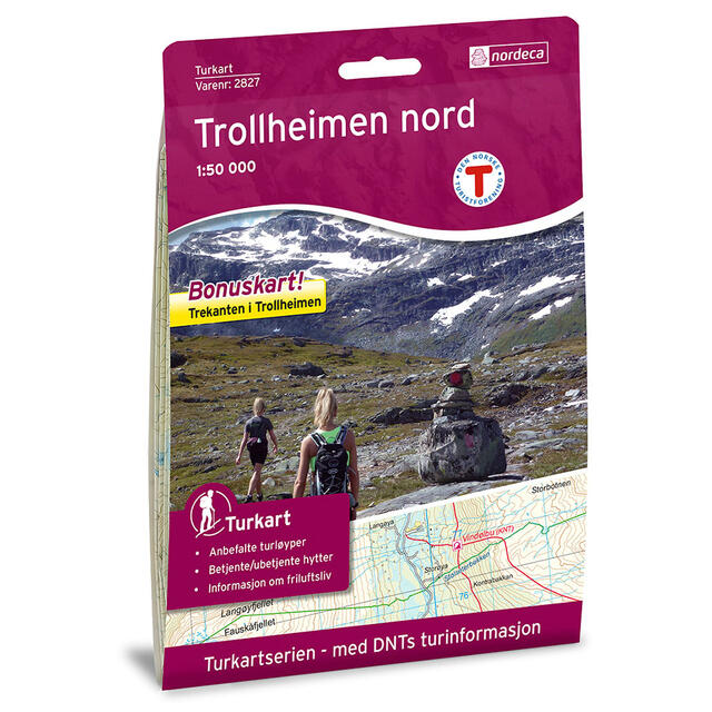 Trollheimen nord Nordeca Turkart 1:50 000 2827 