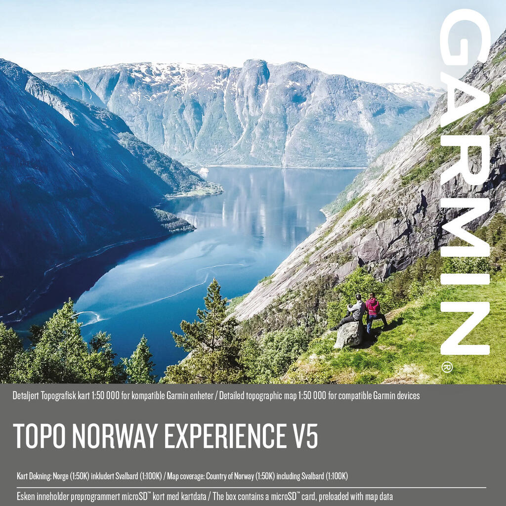 GPS-kart over Norge Garmin Topo Norway Experience v5 - DNTbutikken