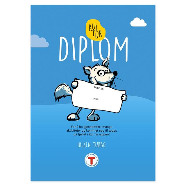 Turbodiplom DNT Barnas Turlag KulTur Diplom (blå)