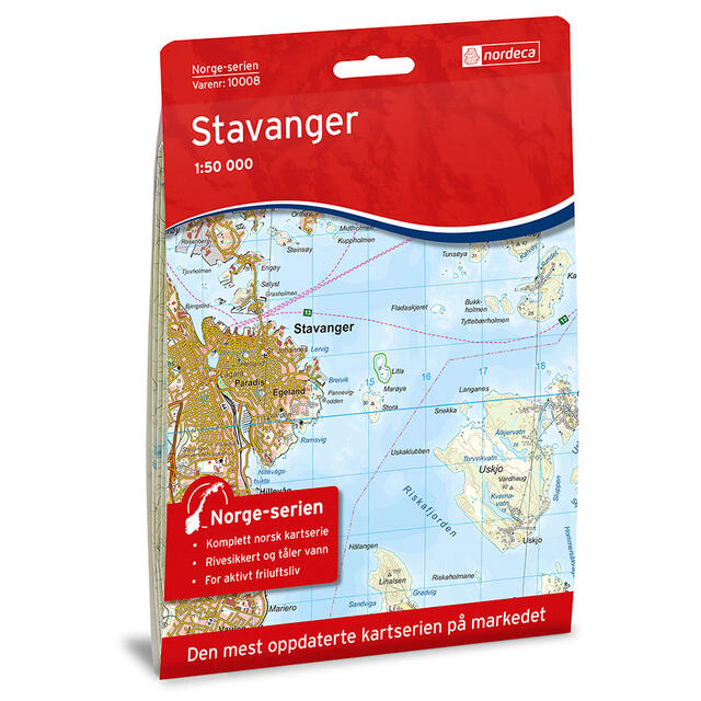 Stavanger Nordeca Norge 1:50 000 10008 