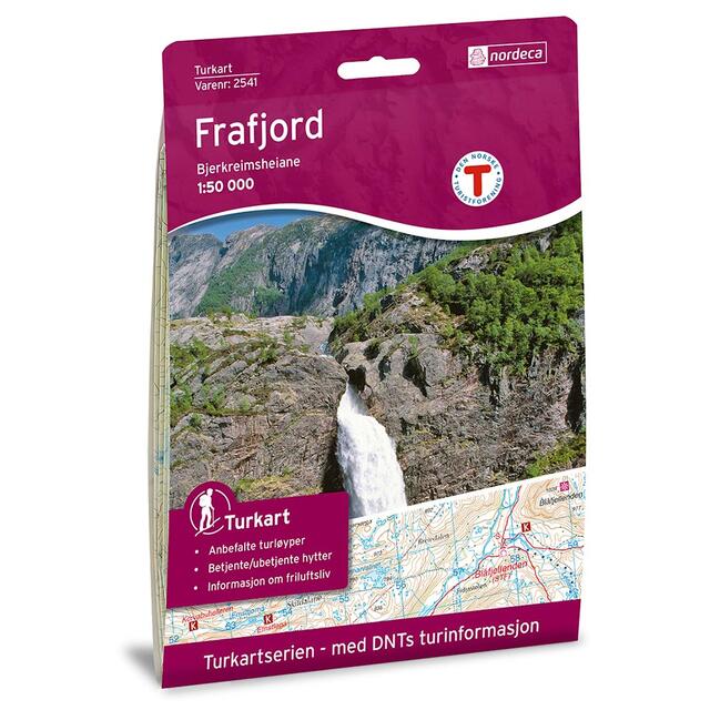 Frafjord-Bjerkreimsheiane Nordeca Turkart 1:50 000 2541 