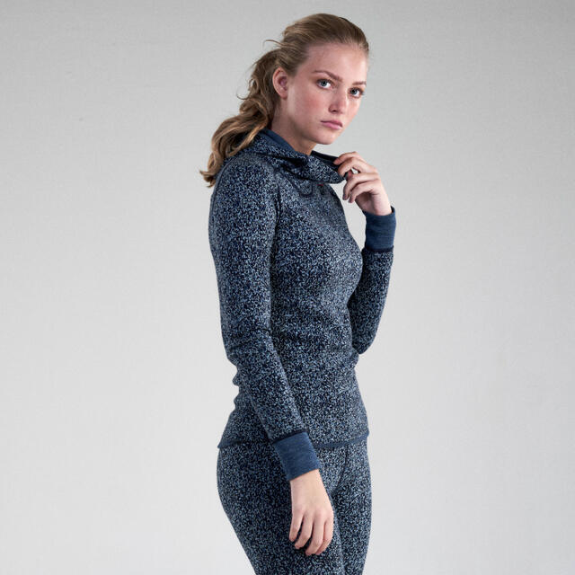 Hettegenser til dame S Devold Kvitegga Merino Hoodie W S 284