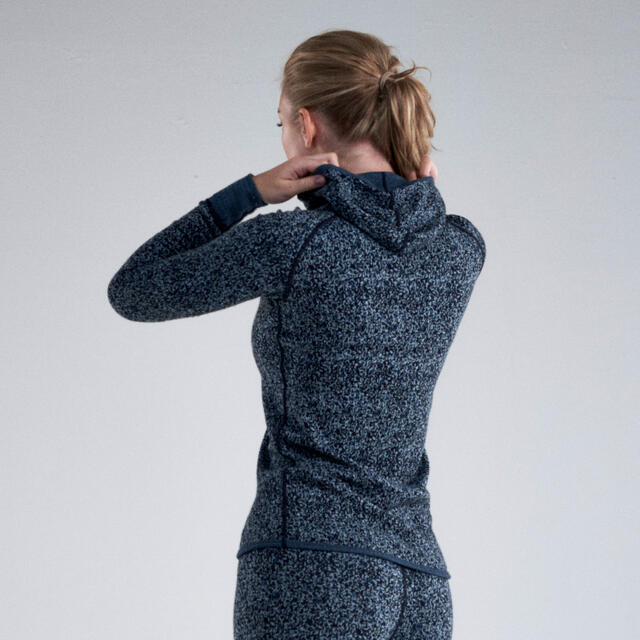 Hettegenser til dame S Devold Kvitegga Merino Hoodie W S 284