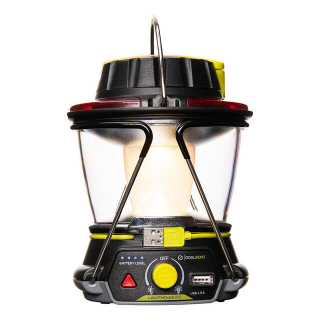 Teltlykt med batteri og dynamo 600 lm Goal Zero Lighthouse 600