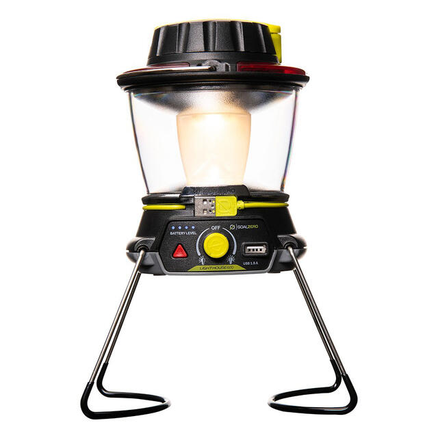 Teltlykt med batteri og dynamo 600 lm Goal Zero Lighthouse 600