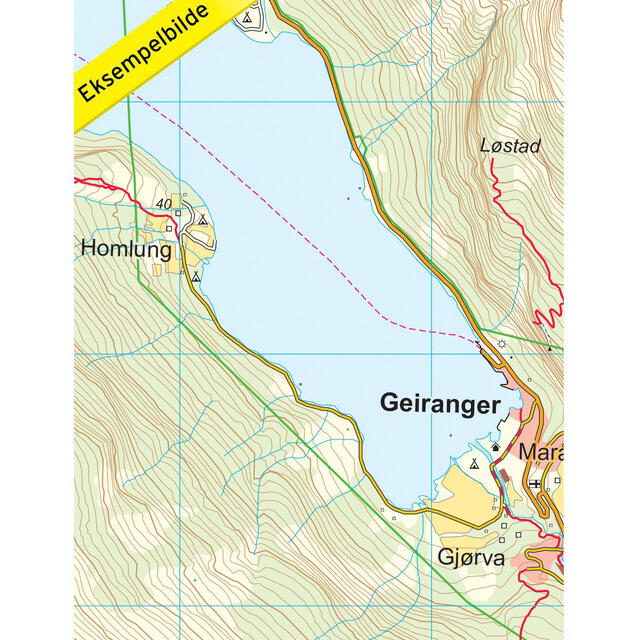 Geirangerfjorden Nordeca Topo 1:25 000 3753 