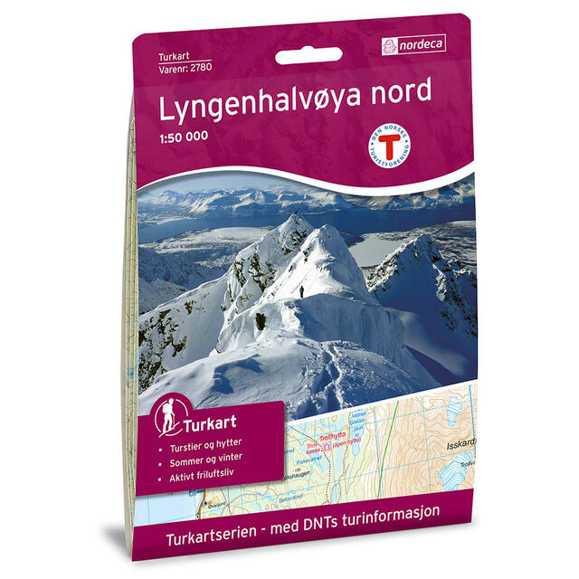 Lyngenhalvøya nord Nordeca Turkart 1:50 000 2780
