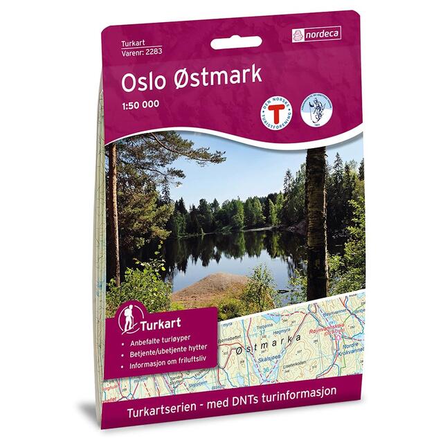 Oslo Østmark Nordeca Turkart 1:50 000 2283 