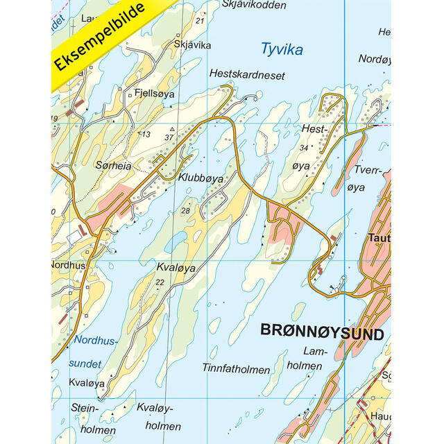 Brønnøysund Nordeca Topo 1:25 000 3750 