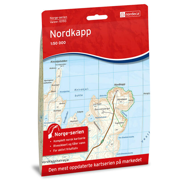 Nordkapp Nordeca Norge 1:50 000 10193 