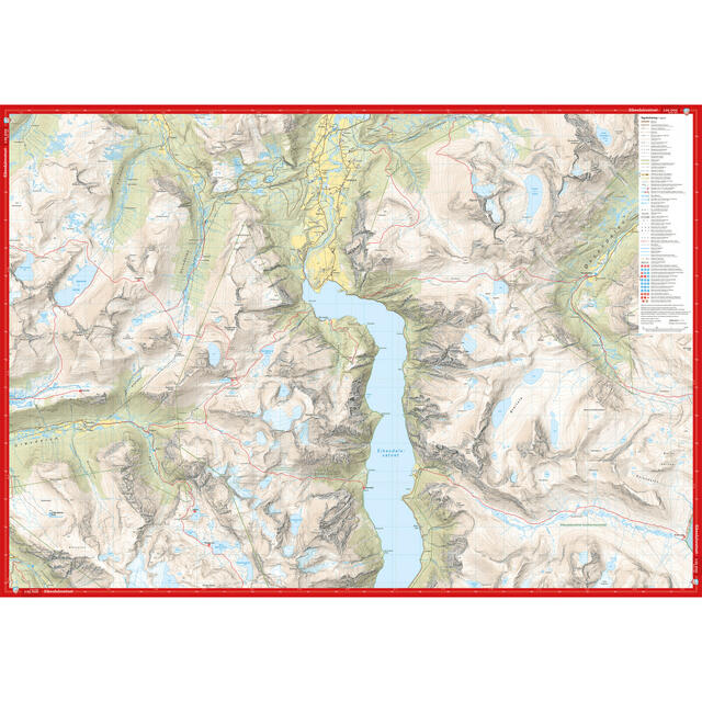 Isfjorden Eresfjord Calazo Høyfjellskart 1:25 000 Romsdalen