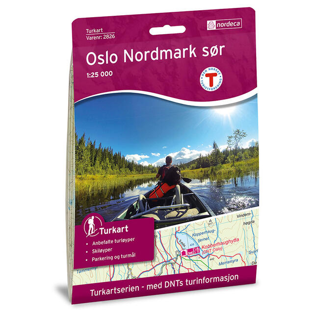 Oslo Nordmark sør Nordeca Turkart 1:25 000 2826