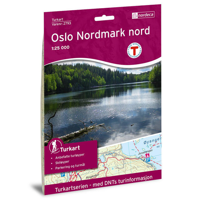 Oslo Nordmark nord Nordeca Turkart 1:25 000 2793 