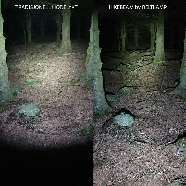 Beltelykt 400 lm Beltlamp Hikebeam 400