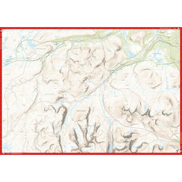 Rondanemassivet Calazo Høyfjellskart 1:25 000