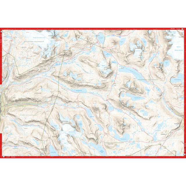 Smørstabbstindan Leirvassbu Calazo Høyfjellskart 1:25 000 Jotunheime