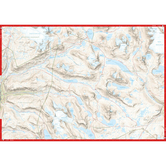 Smørstabbstindan Leirvassbu Calazo Høyfjellskart 1:25 000 Jotunheime 