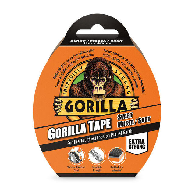 Tape Gorilla Tape Black 11 m 