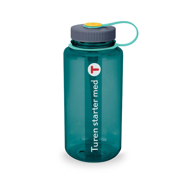 DNT-flaske Turen starter med T Nalgene Wide Sustain 1 liter TroutGr DNT