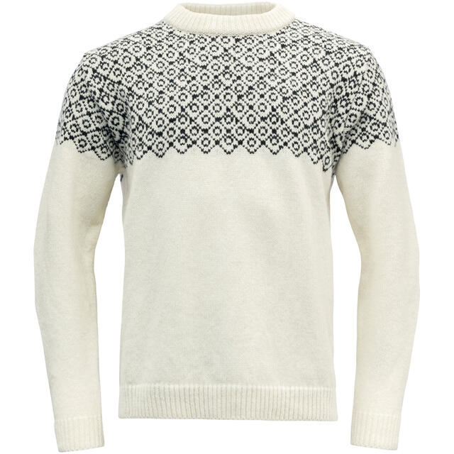 Genser M Devold Bjørnøya Wool Sweater U M 010 