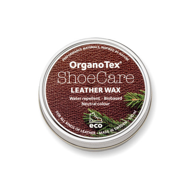 Impregnering for sko OrganoTex ShoeCare Leather Wax 100 ml