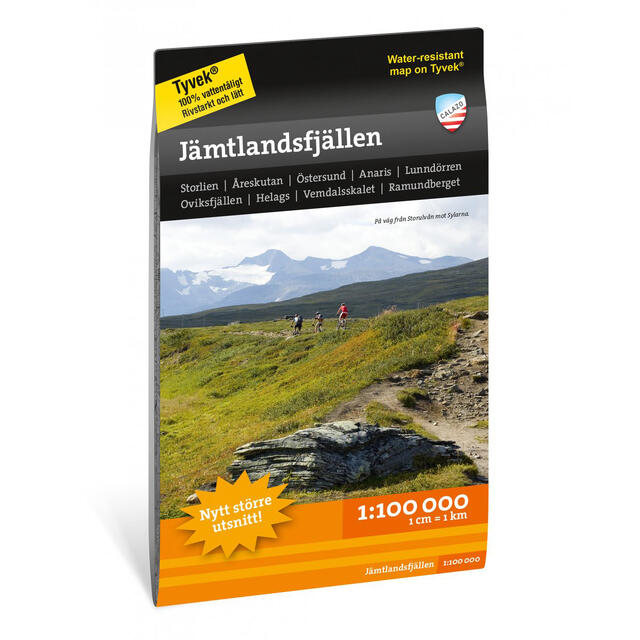 Sverige: Jämtlandsfjällen Calazo Turkart 1:100 000