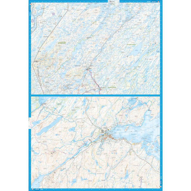 Finland: Inarijärvi Vätsäri Tsarmituntur Calazo Skjærgårdskart 1:100 000 1:25 000