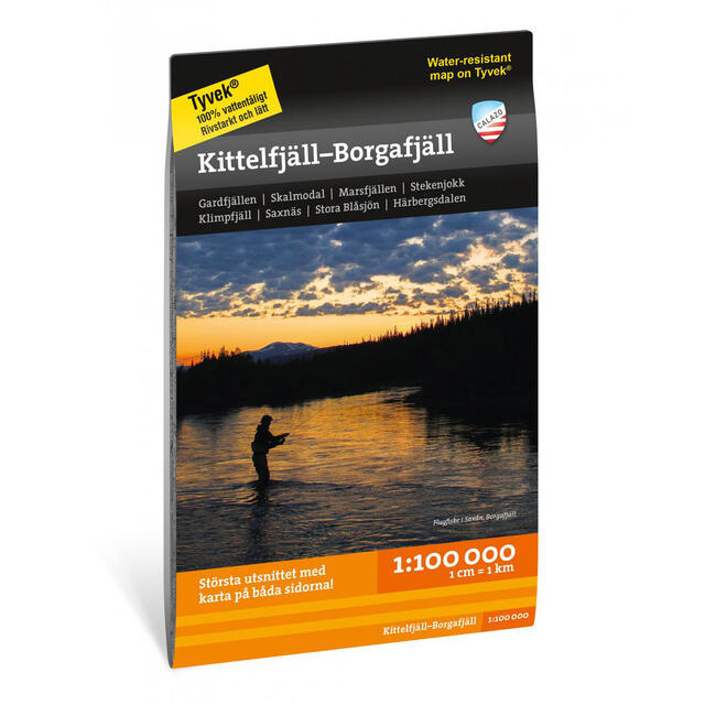 Sverige: Kittelfjäll–Borgafjäll Calazo Turkart 1:100 000