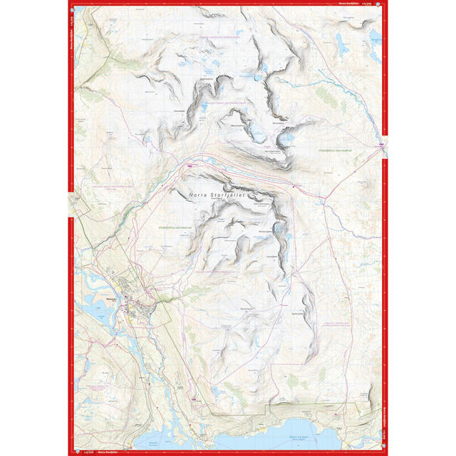 Sverige: Hemavan Calazo Høyfjellskart 1:25 000