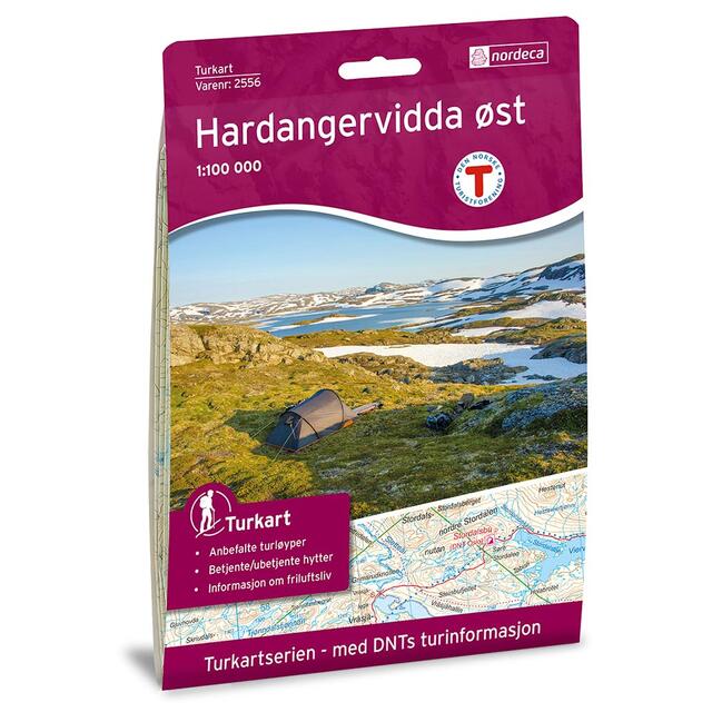 Hardangervidda øst Nordeca Turkart 1:100 000 2556 