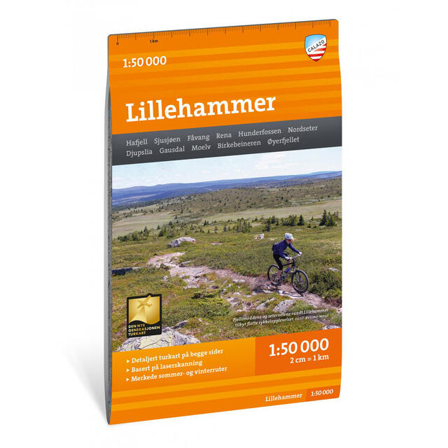 Lillehammer Calazo Turkart 1:50 000
