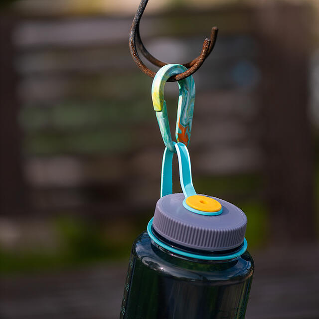 Utstyrskarabiner Plasteriet Karabinkrok TurquoiseMix