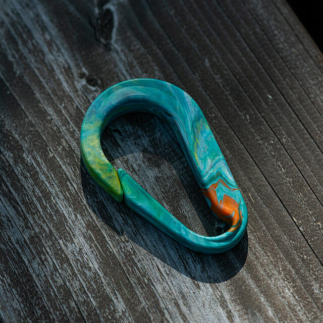 Utstyrskarabiner Plasteriet Karabinkrok TurquoiseMix