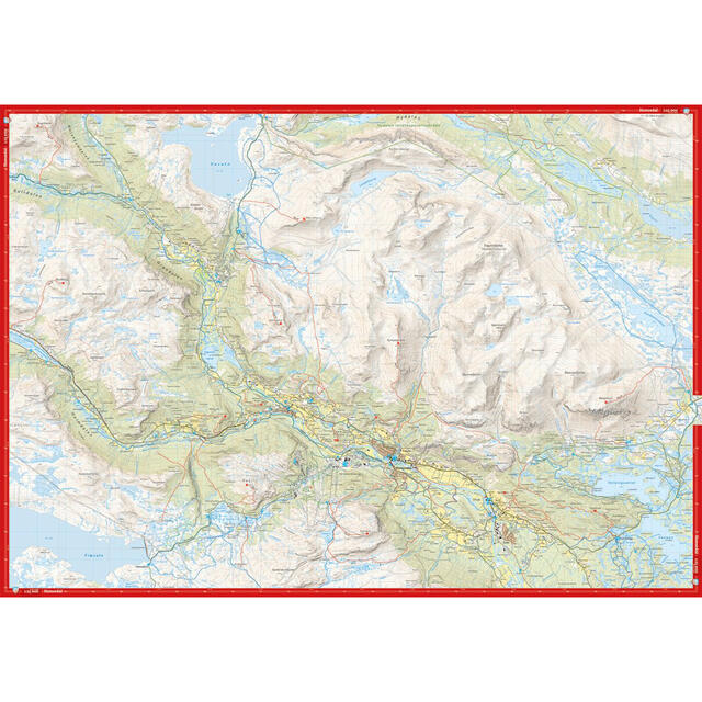 Hemsedal Calazo Høyfjellskart 1:25 000 