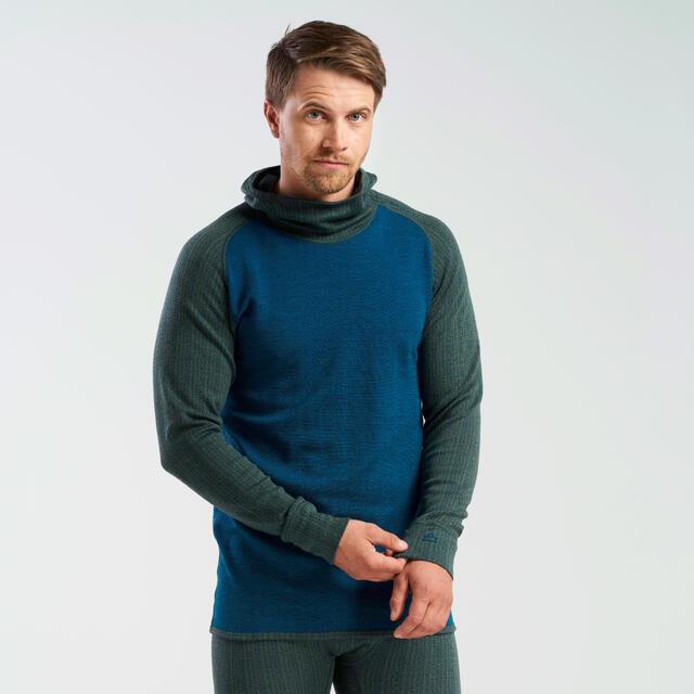 Hettegenser til herre L Devold Kvitegga Merino Hoodie M L 427