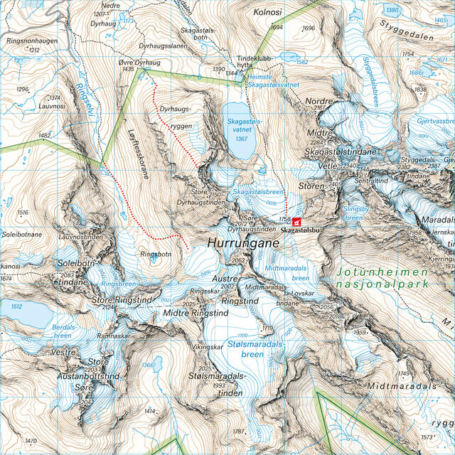 Jotunheimen Calazo Turkart 1:50 000 Jotunheimen 