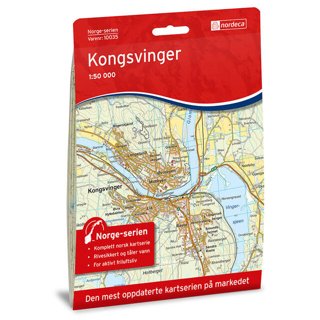 Kongsvinger Nordeca Norge 1:50 000 10035 