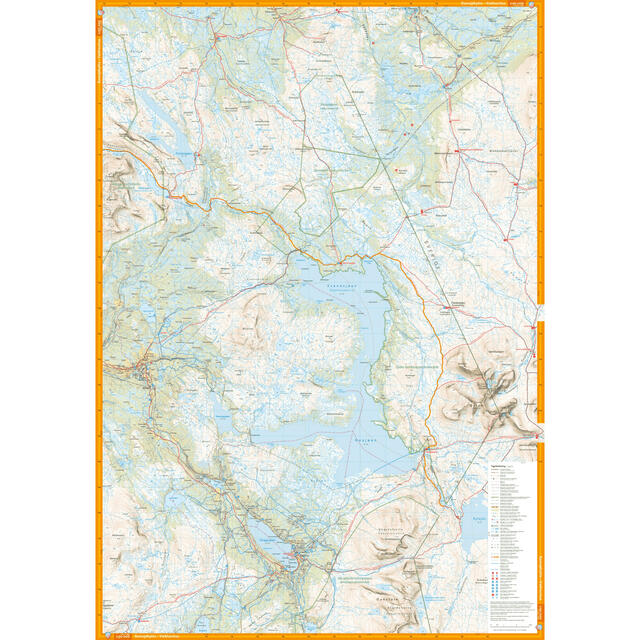Norge på tvers Calazo Turkart 1:50 000