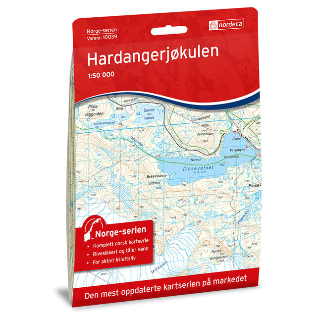 Hardangerjøkulen Nordeca Norge 1:50 000 10039 