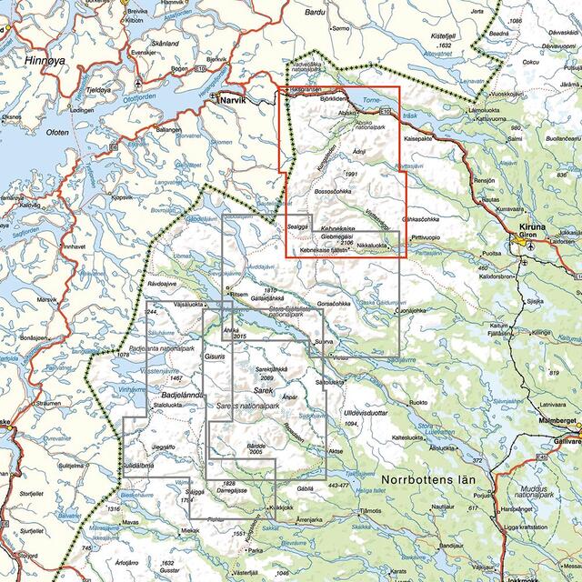Sverige: Kebnekaise Abisko og Riksgränse Calazo Kebnekaise Abisko og Riksgränsen