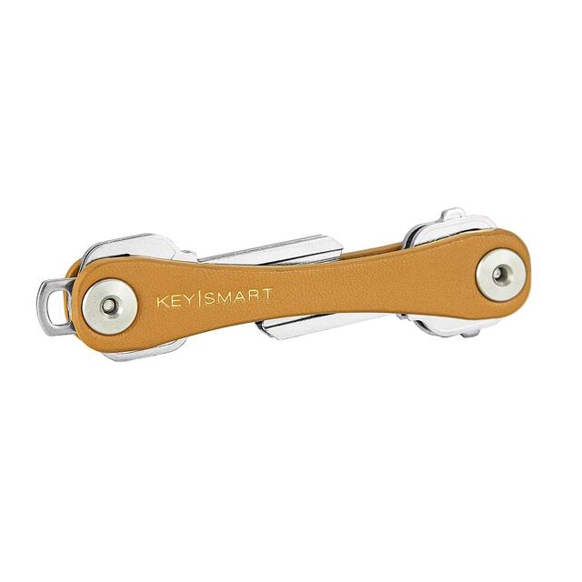 Nøkkelknippe KeySmart Tan Leather 