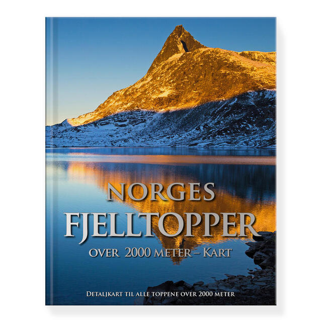 Norges fjelltopper Kart Glittertind Forlag Norges fjelltopper Ka